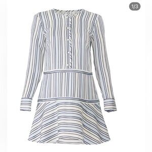 Blue Striped alexis dress size small